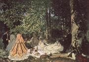 Claude Monet Le Dejeuner sur I-Herbe oil painting reproduction